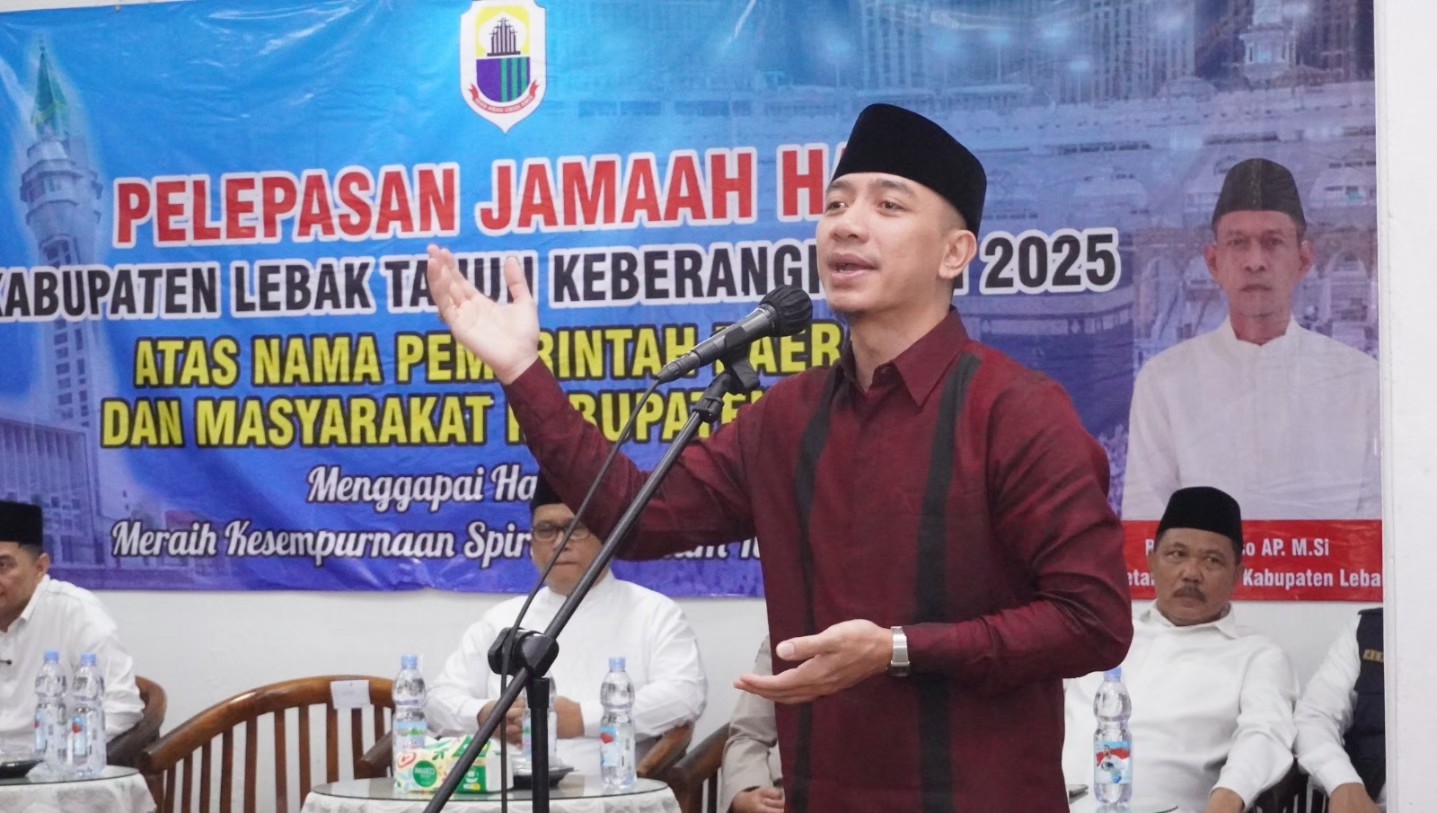 386 Jemaah Haji Kloter 52 Lebak Diberangkatkan ke Pondok Gede