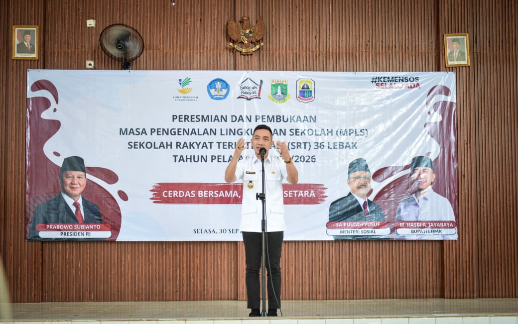 Upaya Hapus Kemiskinan Ekstrem, Bupati Buka MPLS Sekolah Rakyat 36