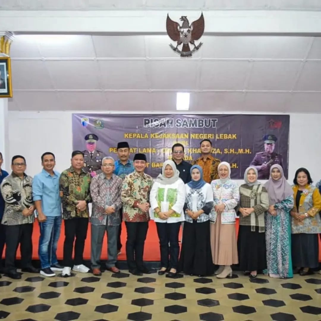 Bupati Hasbi Sambut Kajari Baru Adi Rifani pada Pisah Sambut Kajari Lebak